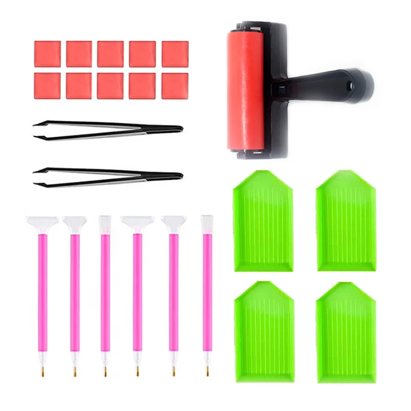 23 шт./компл. LingMu алмаз болит набор инструментов Большой Ролик плюс пластина