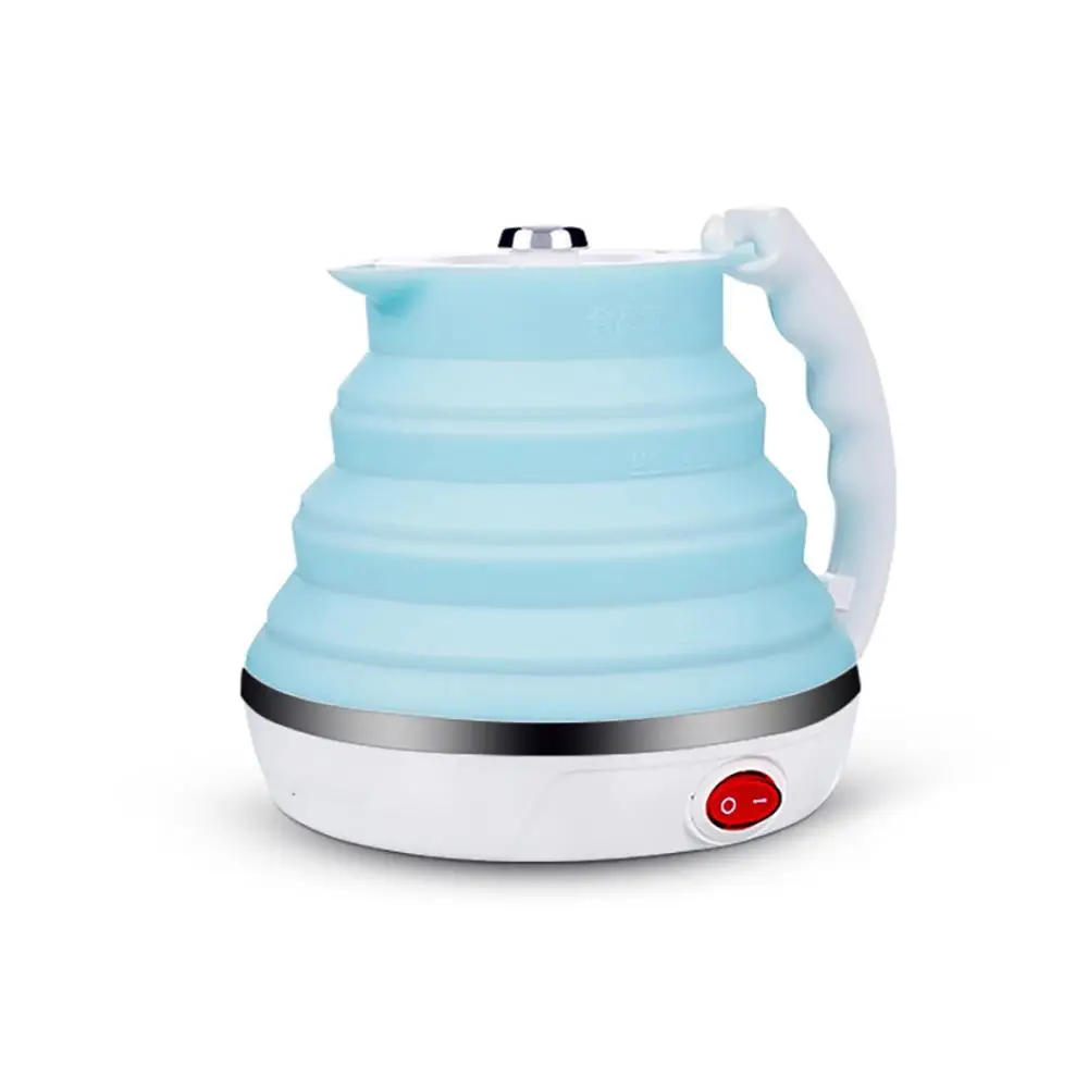 

Travel Electric Kettle Foldable Food Grade Silicone Foldable Portable Kettle with Collapsible Cup Dual Voltage 555ML