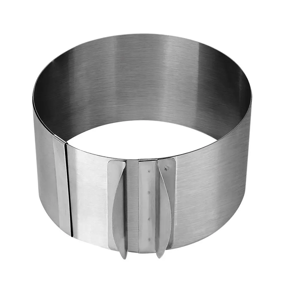 

Stainless Steel Production Cake Mould Baking Mold Change Size Dessert Adjustable Family Chef DIY Sturdy Durable