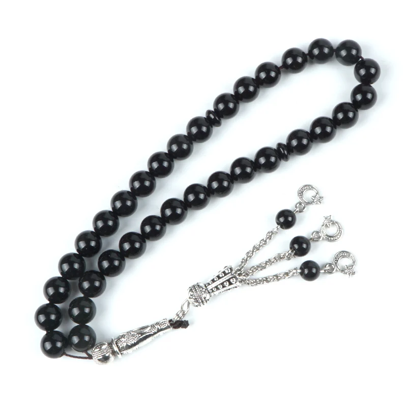 Четки из натурального камня красный агат 33 шт. Tesbih 8 мм бусины для мусульманских