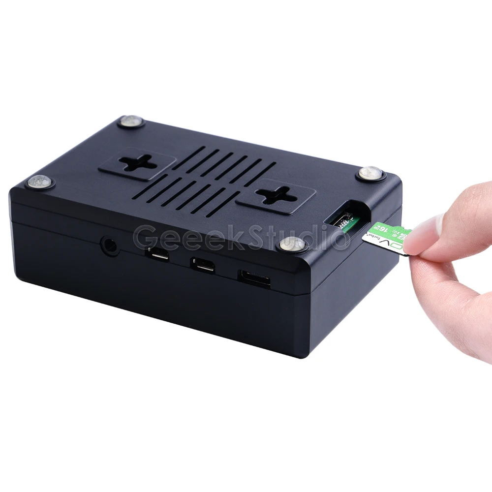 Черный/прозрачный чехол из АБС пластика Крышка корпуса для Raspberry Pi 4 с охлаждающим
