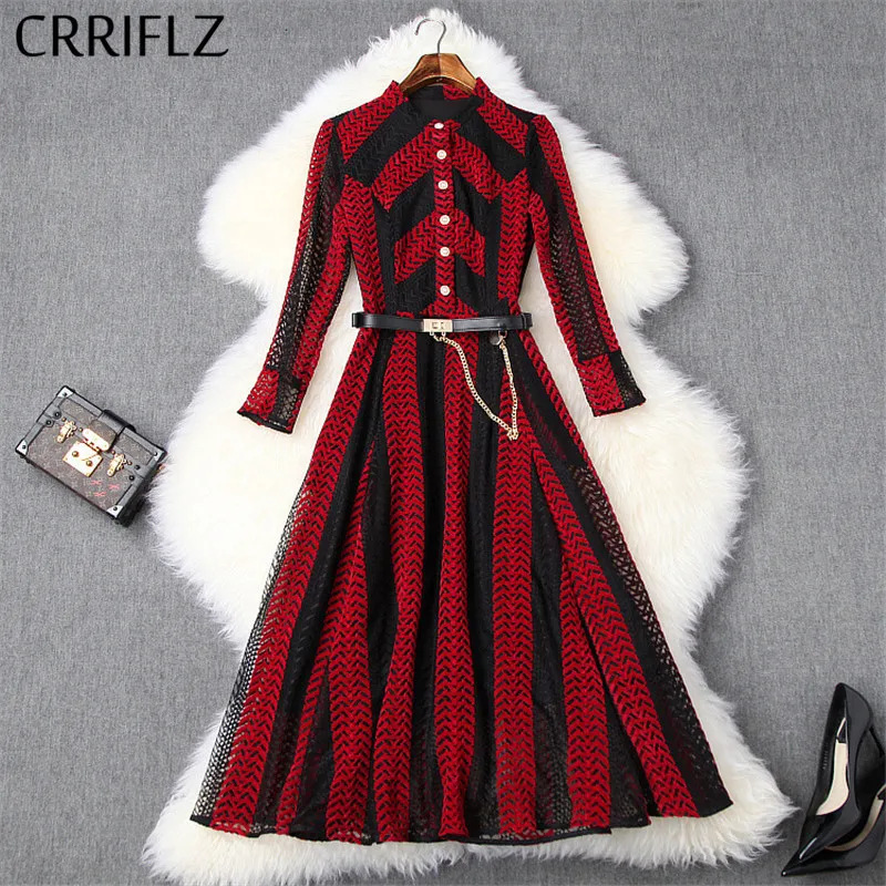 Кружевное платье средней длины с вырезами женское повседневное весеннее в