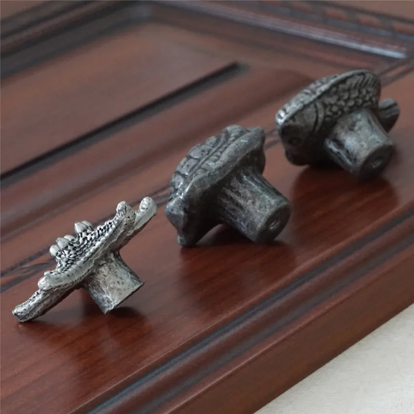 

Schildpad Vis Zeesterren Knop Dressoir Knop Lade Knop Handvat Keukenkast Deurklink Antiek Zilver Zwart Tin Dier