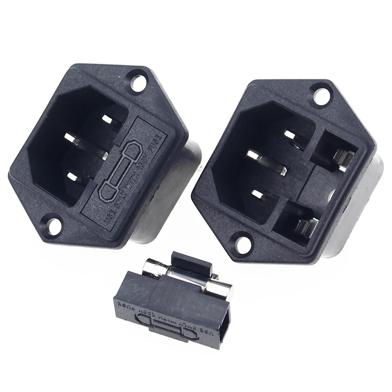 1 шт. новинка монтажная панель 3 Pin IEC 60320 C14 штепсельная вилка 10 А AC 250 В с держателем