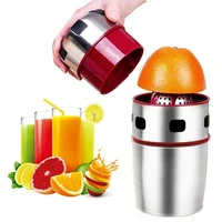 portable manual orange juicers stainless steel hand grapefruit squeezer lid rotation juice squeezer kitchen tools