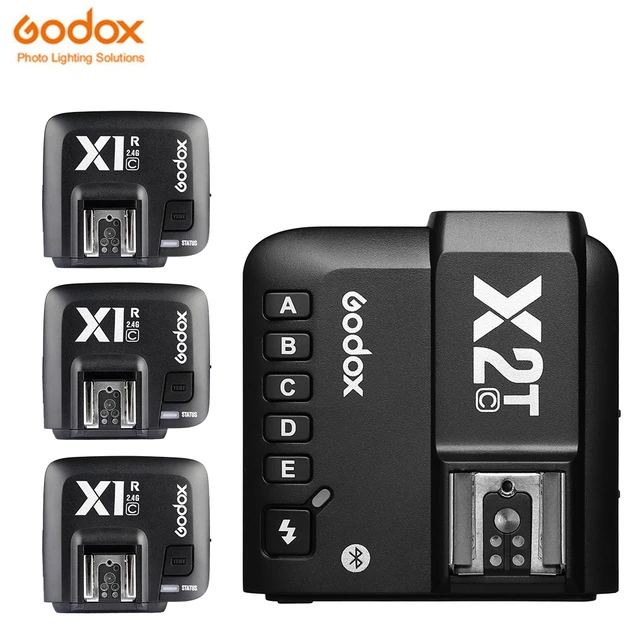 X2T KIT 3 Godox X2 X2T-C X2T-N X2T-S фотокамер Speedlite HSS 2,4G беспроводной скоростной Беспроводная вспышка триггера с X1R-C/N/S ресивер для Canon Nikon sony - Цвет: X2T KIT 3