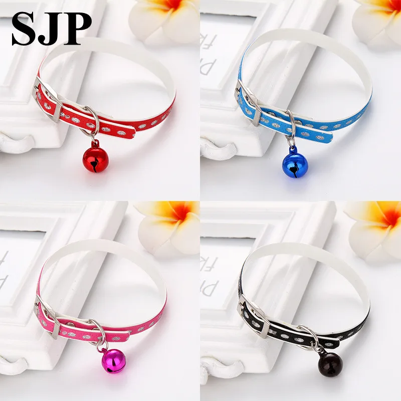 Ошейник для питомца кошки с поясом маленький колокольчик котята модный