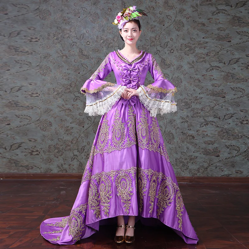 Элитные вечерние платья в стиле рококо барокко Марии Антуанетты бальное платье