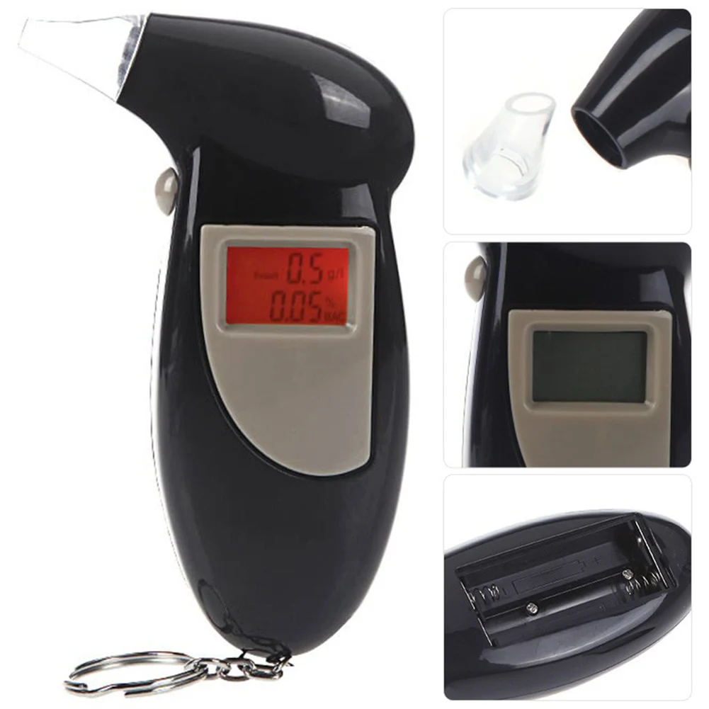 

Portable Digital Alcohol Analyzer Detector Test Tool LCD Display Breathalyzer with Backlight NJ88