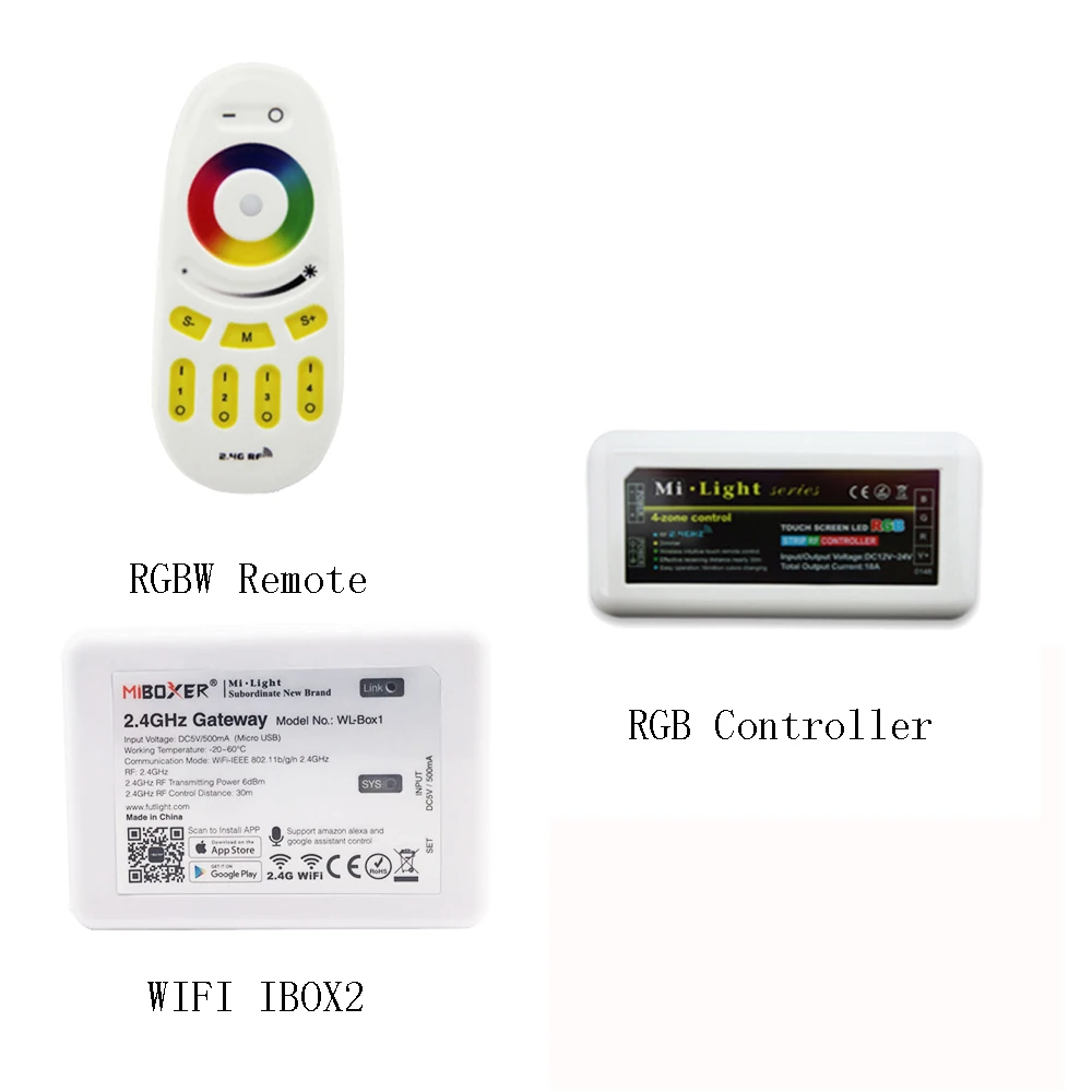 Пульт дистанционного управления Mi light Led RGBW 2 4G Wifi Ibox2 пульт RGB для светодиодной