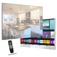 soulaca 22 inch mirror smart tv remote control for bathroom ip66 waterproof android 7 1 wifi bluetooth speakers