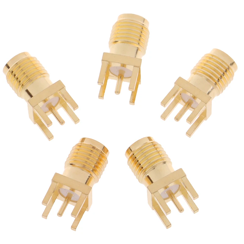 5 шт. высокое качество SMA-KE гнездо для припоя гайка край PCB клип прямое Крепление RF