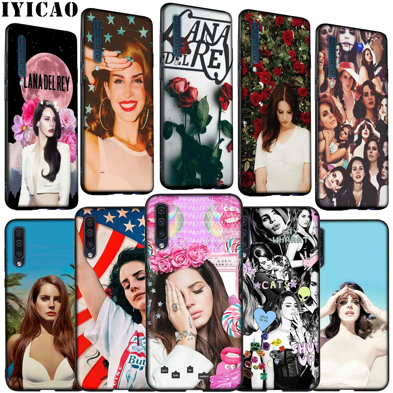 Мягкий силиконовый чехол Lana дель Rey для Samsung Galaxy A70 A60 A50 A40 A30 A20 A10 M10 M20 M30 M40 A20E |