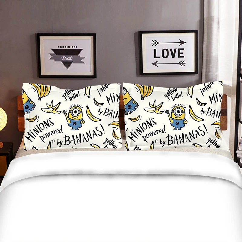 Миньоны Banans детский полный комплект постельного белья королевского размера