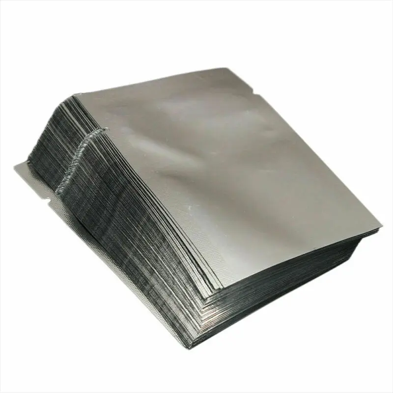 

Silver Heat Seal Aluminium Foil Bags Vacuum Sealer Pouches Storage Bag Kitchen Supplies HouseholdTools10-100Pcs