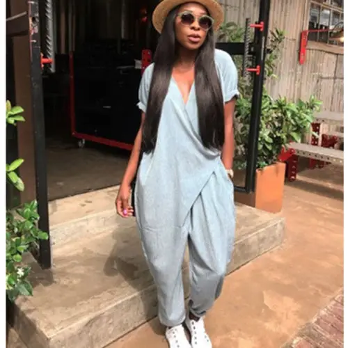 Женский ассиметричный комбинезон Повседневные Вечерние Комбинезоны с коротким