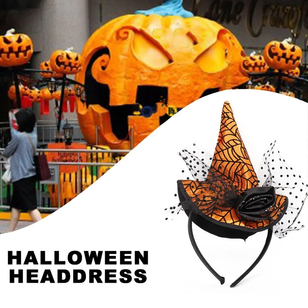 Повязка на голову для Хэллоуина ведьма глазный шар паук кролик повязка украшение