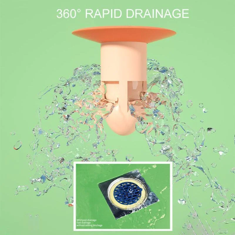 

New 360 Deodorant Floor Drain Sink Drain Strainer Hair Catchers Rubber Shower Bathtub Floor Filter Water Stopper Dropshipping