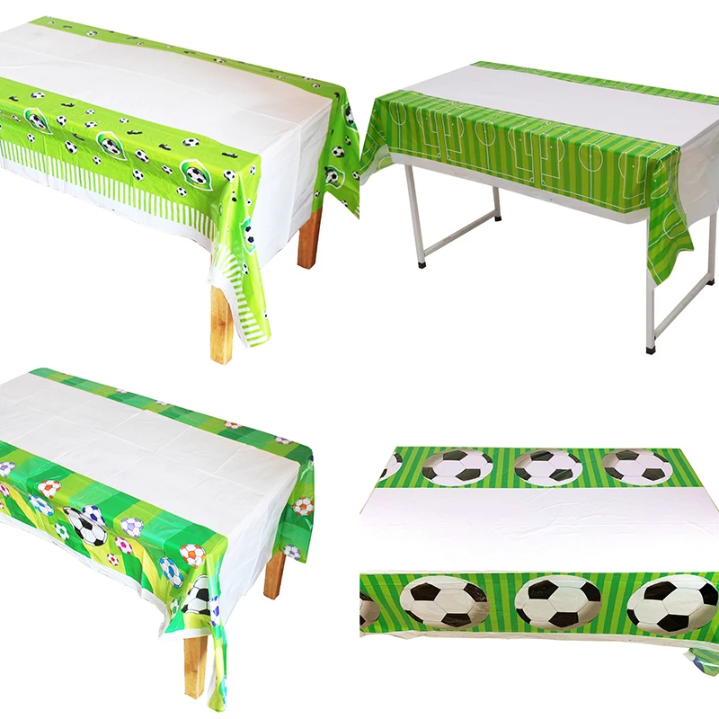 1 шт. 108*180 см скатерть с футболом одноразовые Tablecover для День рождения поставки