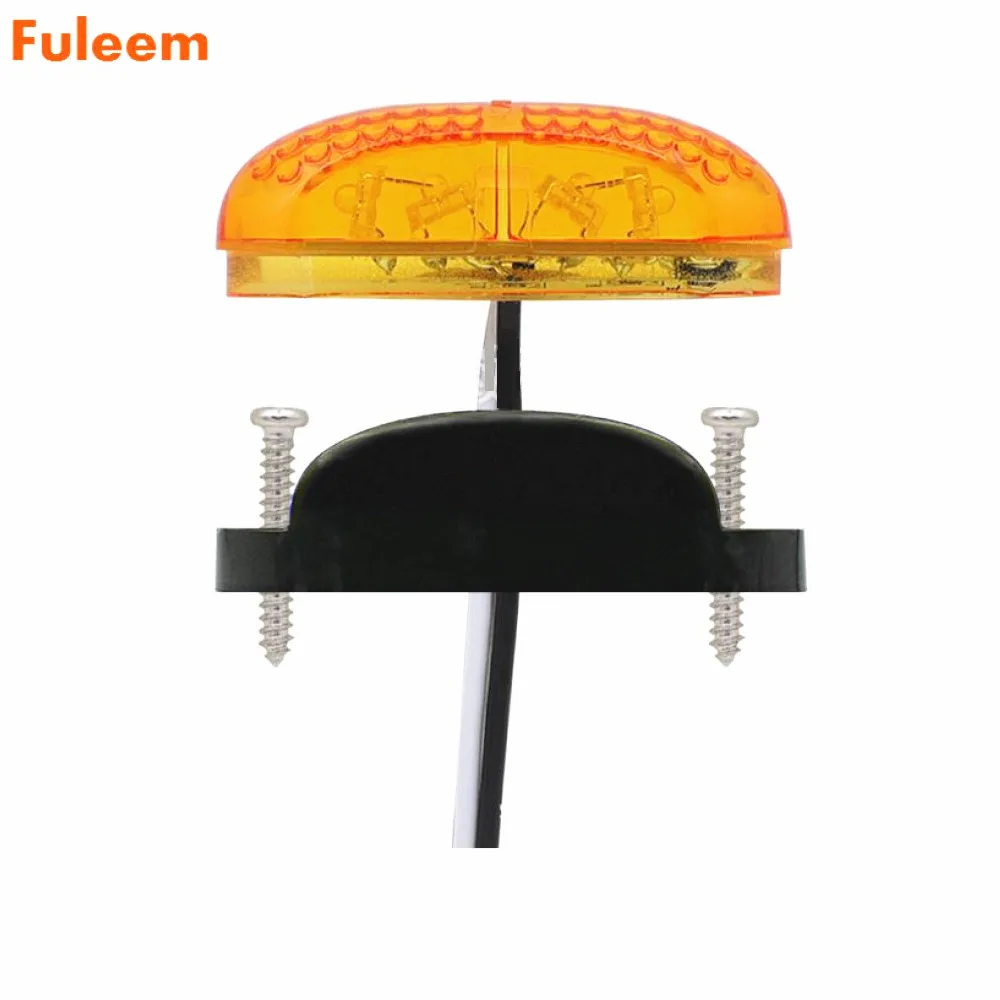 Fuleem 10 шт. желтый 4 светодиода Боковой габаритный фонарь задний светодиодный 12 В 24