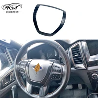 for ford ranger everest endeavour 2015 2016 2017 2018 2019 2020 abs carbon fiber color steering wheel frame decorator cover