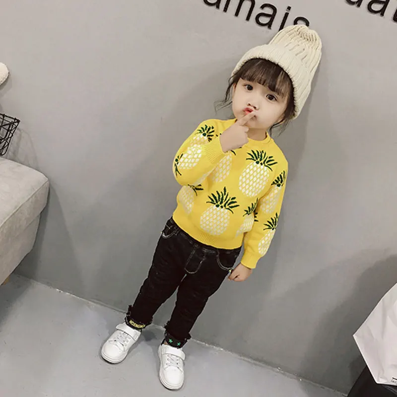 

Girls Children Sweater Pullovers Winter Baby Kids Warm Jumper Coat Toddler Girl Thick Jacket