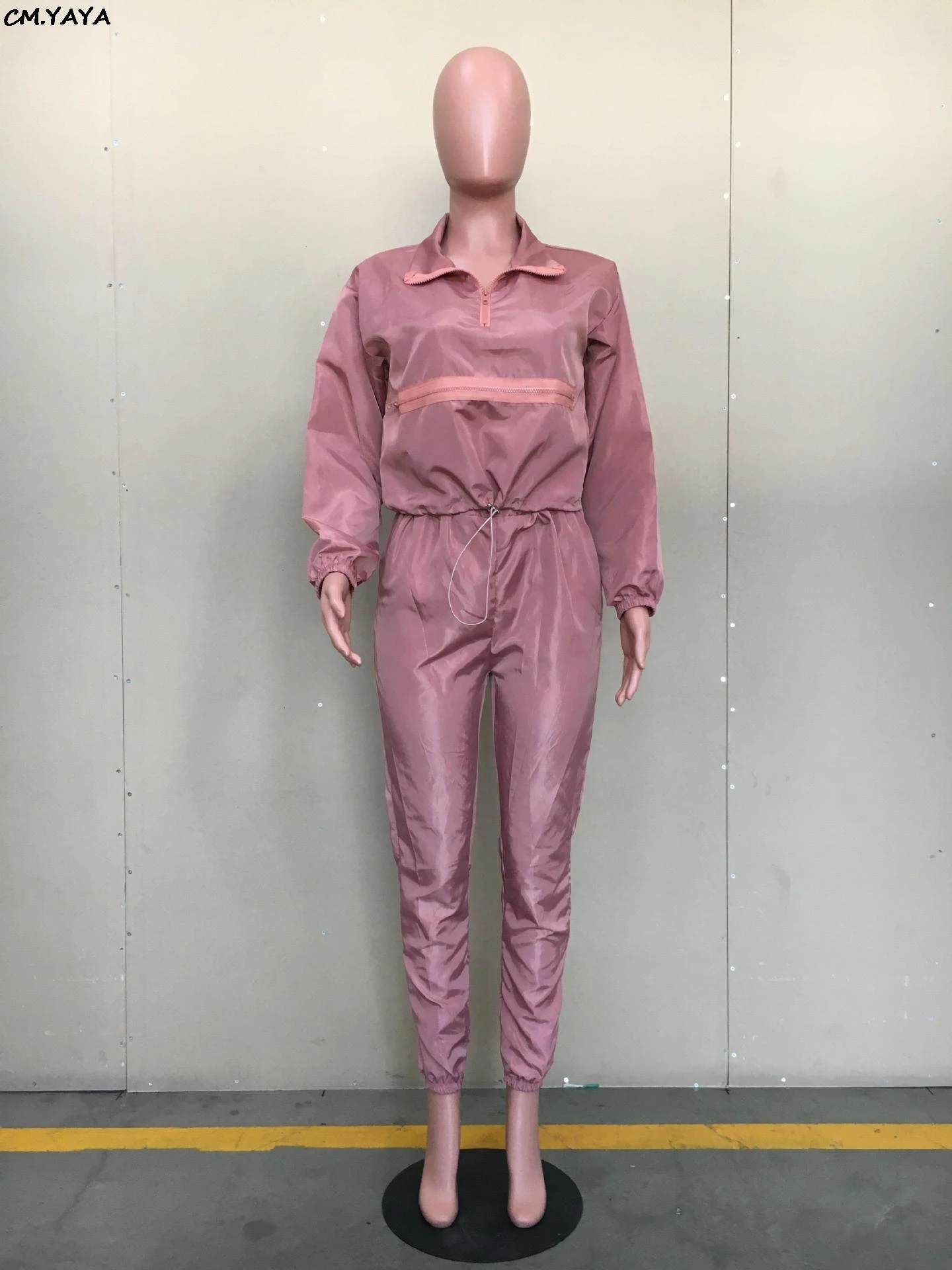 Женский спортивный костюм из двух предметов длинные брюки фонарики с длинными