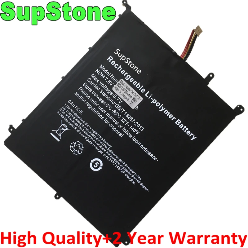 

SupStone New HW-34154184 34154184P Laptop Battery For Chuwi Aerobook G139 CWI547 CWI510 Tablet PC free shipping and return
