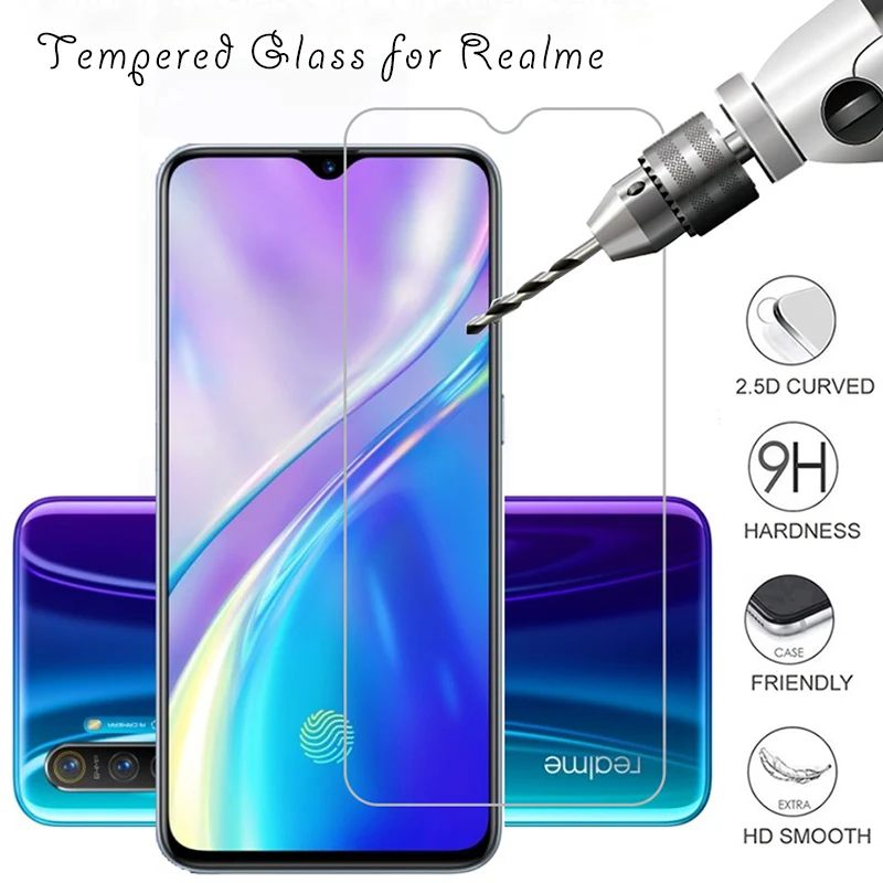 Защитное стекло для телефона закаленное Realme 1 2 3 Pro 3i 5 Hard 9H HD протектор
