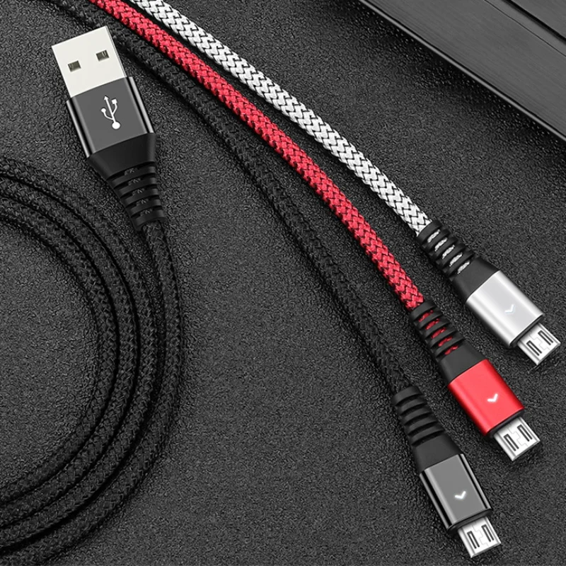 Кабель Micro USB HANNORD кабель быстрой зарядки 2 4 А светодиодный индикатор 1 2/1 8 м для