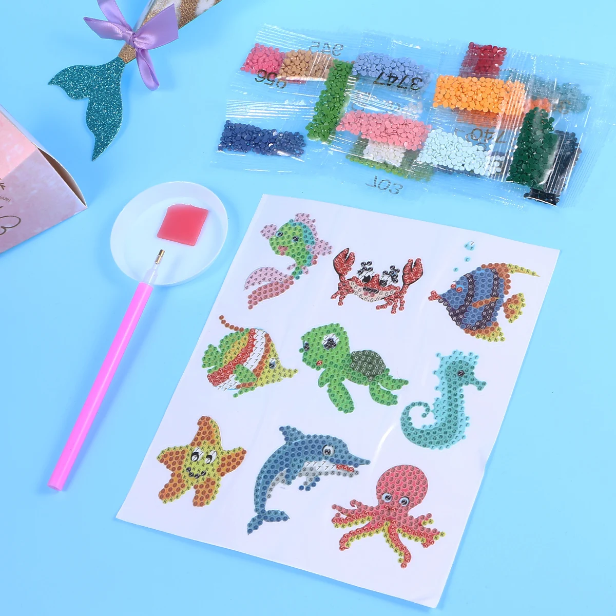 Мультяшная Алмазная мозаика наклейки в форме животных алмазная живопись милые DIY