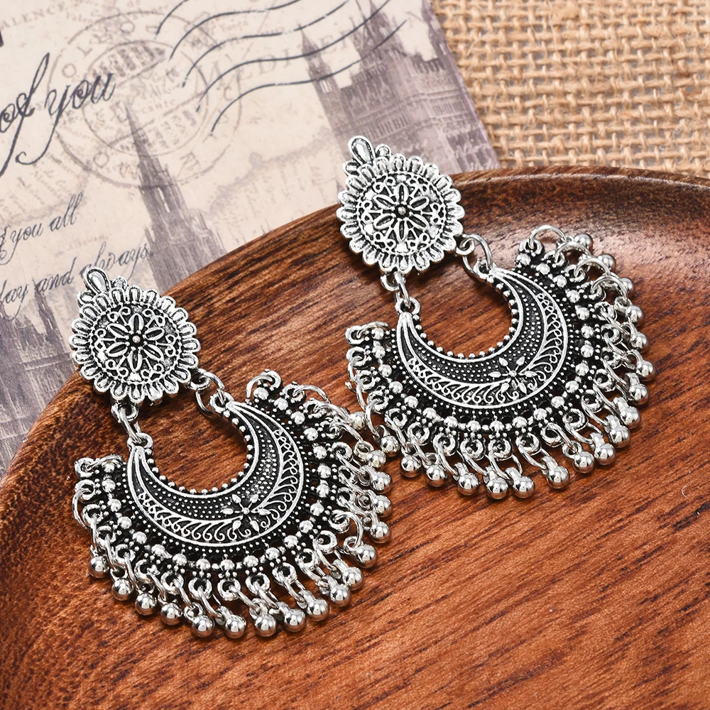 

Fashon Women's Earrings 2020 Ethinic Dangle Drop Earrings Hanging for Women Vintage Bohemian Style Jewelry Accessories