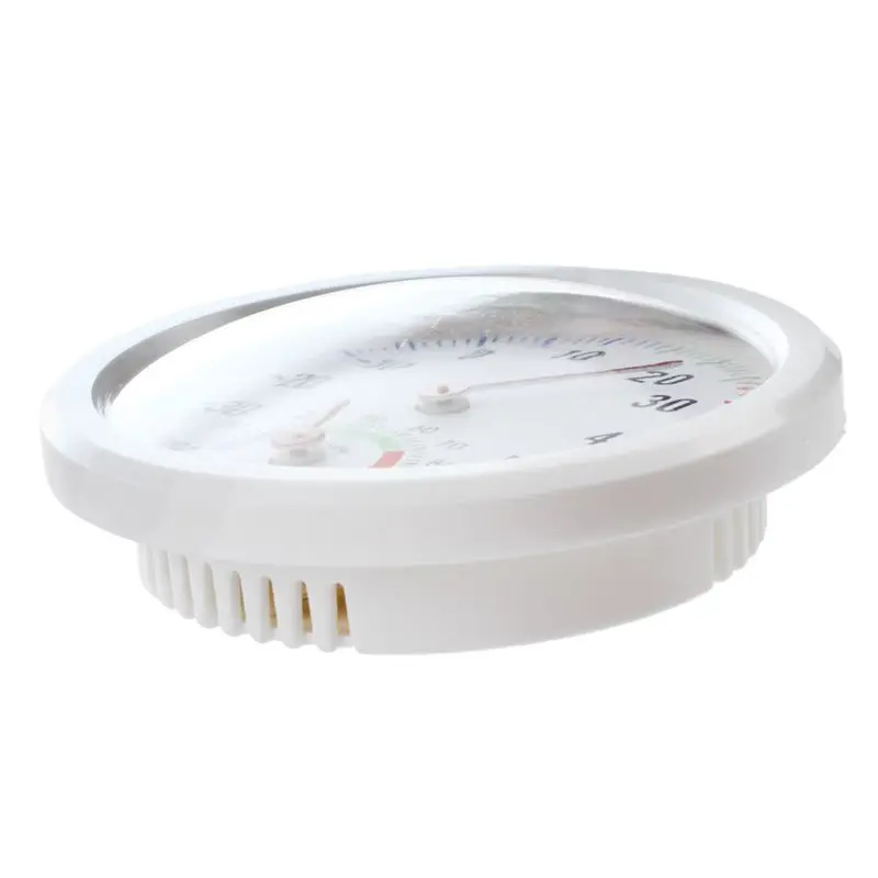 Термометр гигрометр игла Круглый циферблат тестер интерьер экстерьер белый |