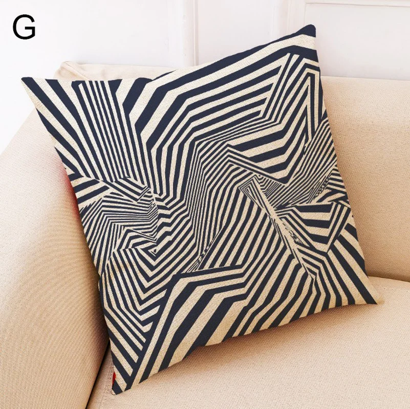 Домашние художественные геометрические печатные стильные чехлы на подушки 45*45