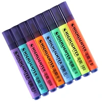 8 colorsset marker pen highlighter pen fluorescence marker highlighters pens for school office supplies new dropshipping