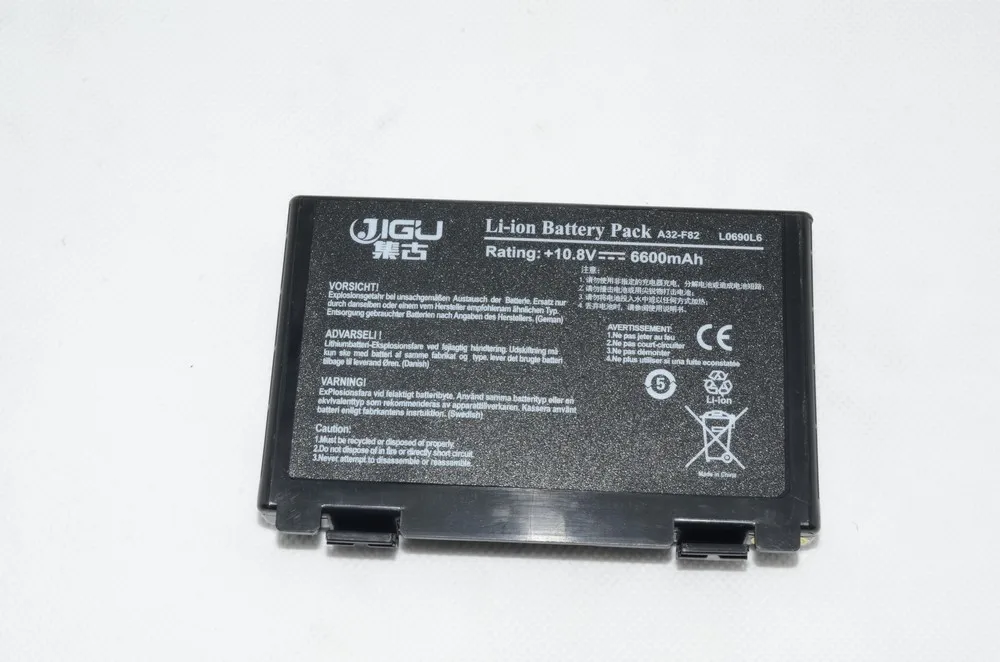 JIGU Аккумулятор для ноутбука ASUS F52 F82 K51 A32-F52 A32-F82 PRO65 X5C X70 X87 k50 L0A2016 6 ячеек совместимость Батарея