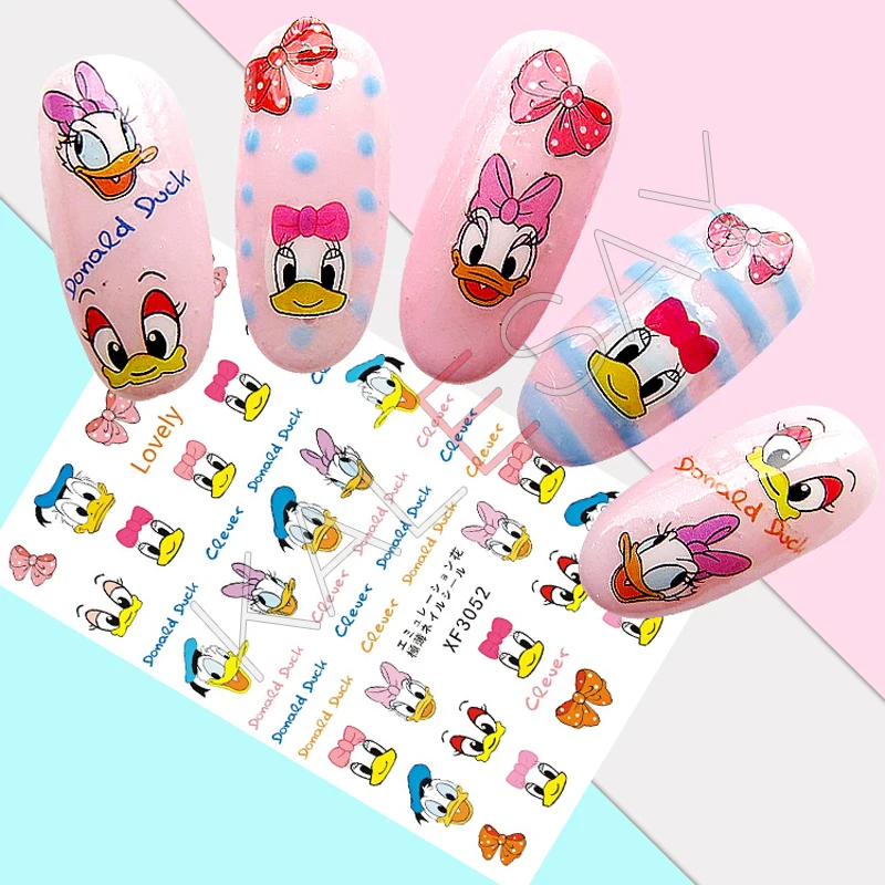 Стикеры 3D на ногти Nail Art Дизайн маникюра наклейки для ногтей самоклеющиеся