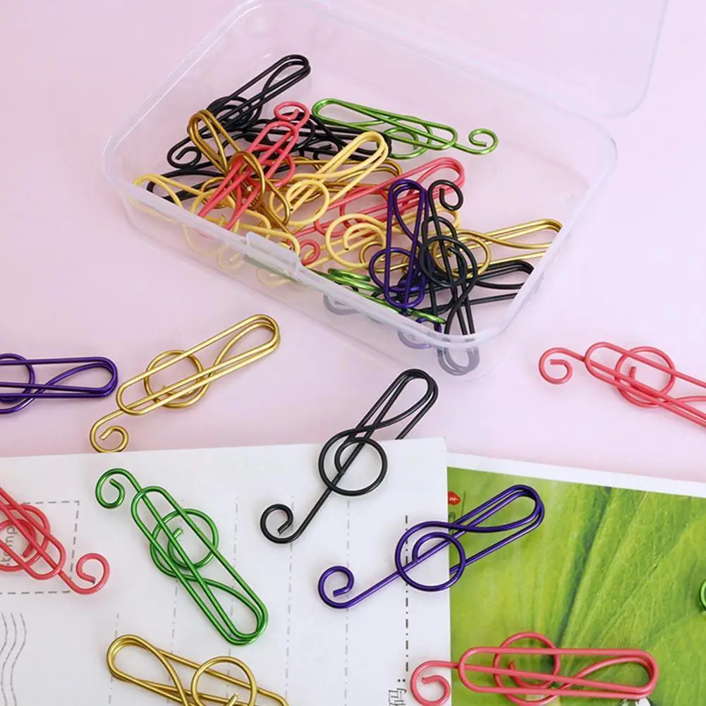 

Music Note Shaped Paper Clips Decorative Gold Decor For Office Gold Stationery Gold Paper Clip Wholesale Paper Clips Kawaii A5b3