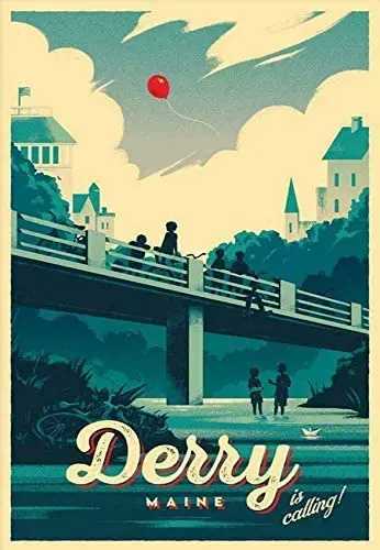 

Metal Tin Sign (Derry Maine) High-quality Home Indoor and Outdoor Bar Wall Decoration Rectangular Poster Plaque 8x12 Inches