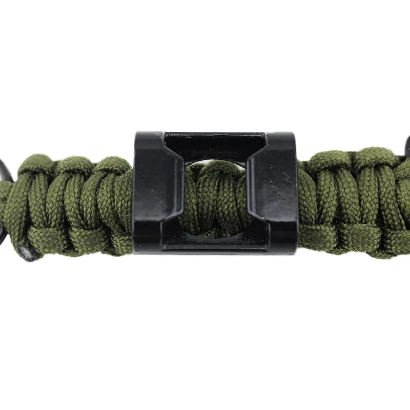 

Outdoor Multi Tool Stainless Steel 7 Strand Braided Paracord Hook Bottle Opener Key Chain Portable Corrosion Resistant