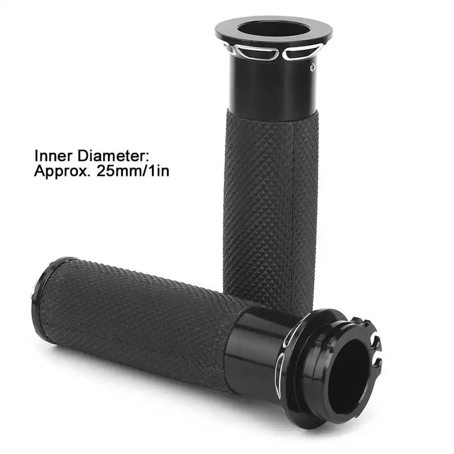 1 пара 25 мм/1 дюйм мотоциклетные рулевые рукоятки аксессуар черный подходит для