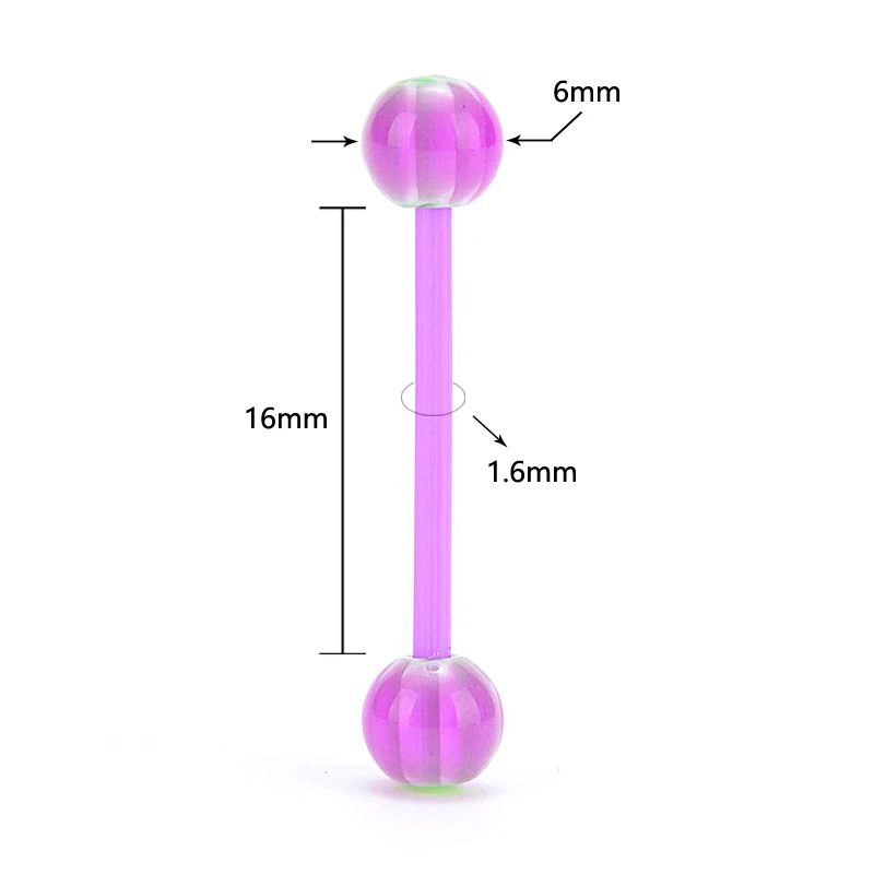 Оптовая продажа 30 шт. пирсинг промышленный хирургические Сталь УФ мягкий