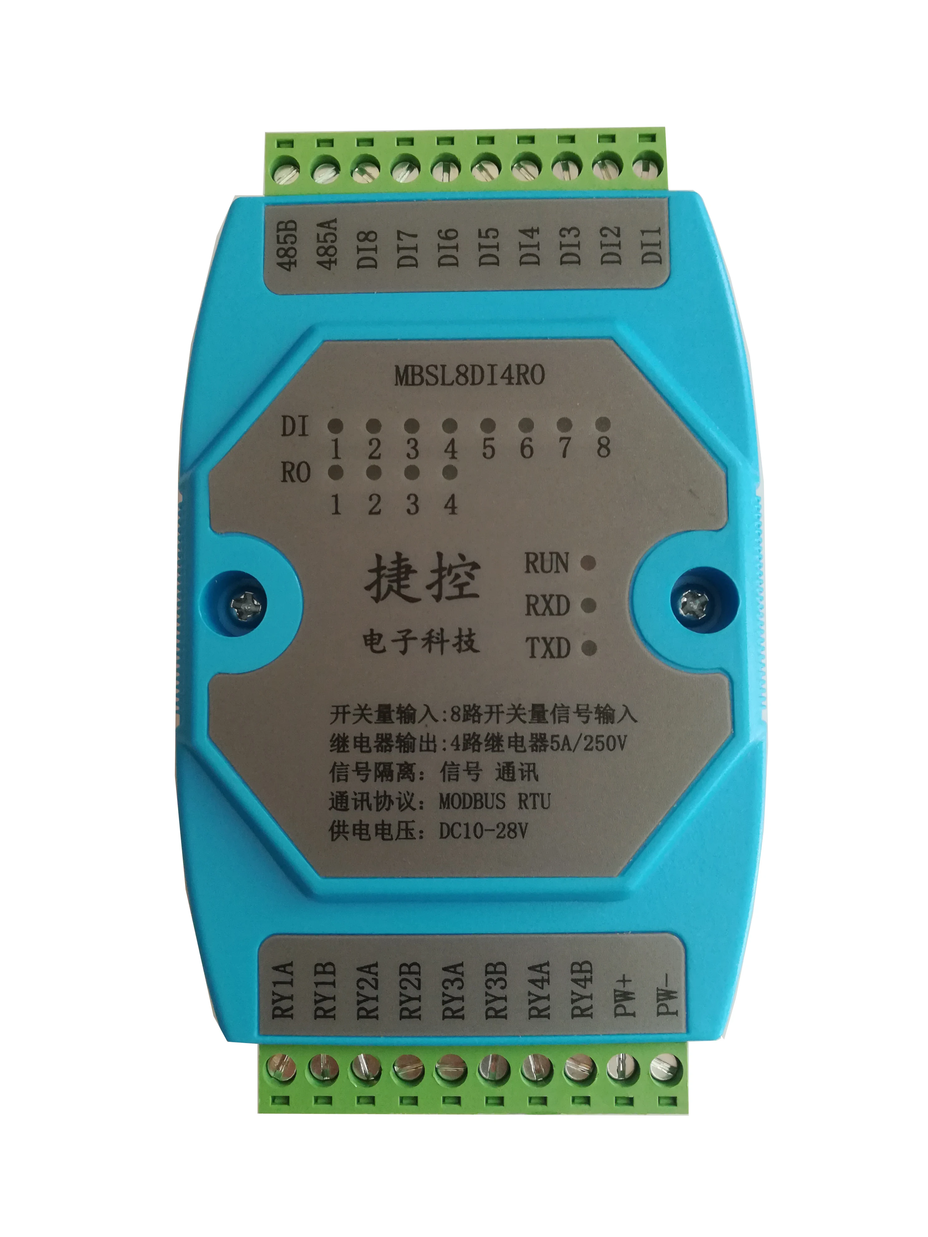 

8-channel Digital Input and Output Remote Io Acquisition Module Modbusrtu Communication RS485 Isolation Module
