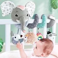 baby toys 0 12 months crib mobile hanging rattles plush animal rattle newborn educational toy stroller spiral bed winding toys