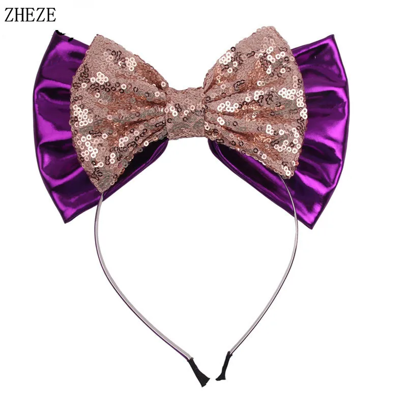 Головной убор с блестками и металлическим блеском для детей аксессуары волос 5