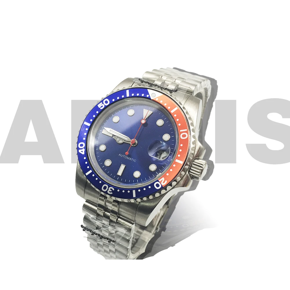 

Yachting Celebrity 40mm Men's Watch Automatic Mechanical Movement Cola Circle Luminous Dial Stainless Steel Case Diving Watch