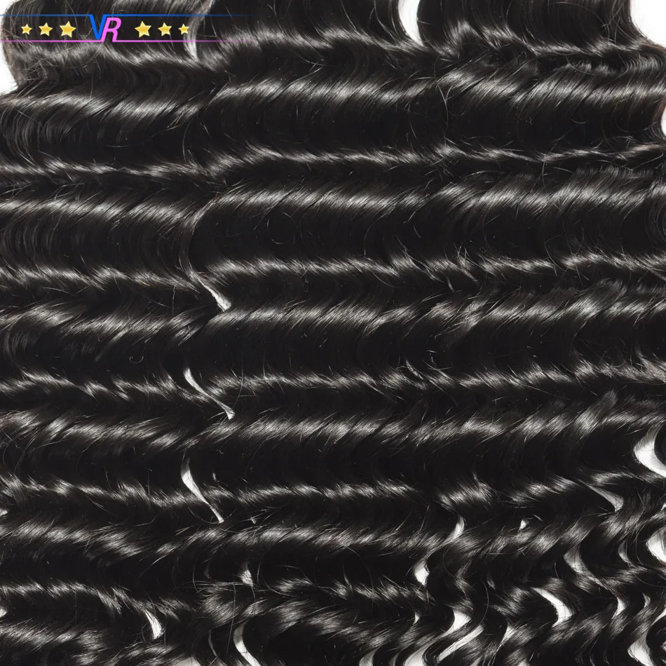 Высококачественные пряди глубоких волн VR Star с застежкой 100% натуральные