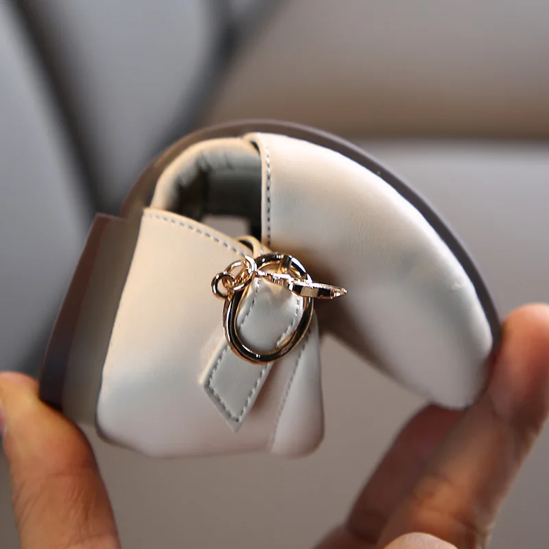 Весенняя обувь принцессы для маленьких девочек на плоской подошве с закрытым