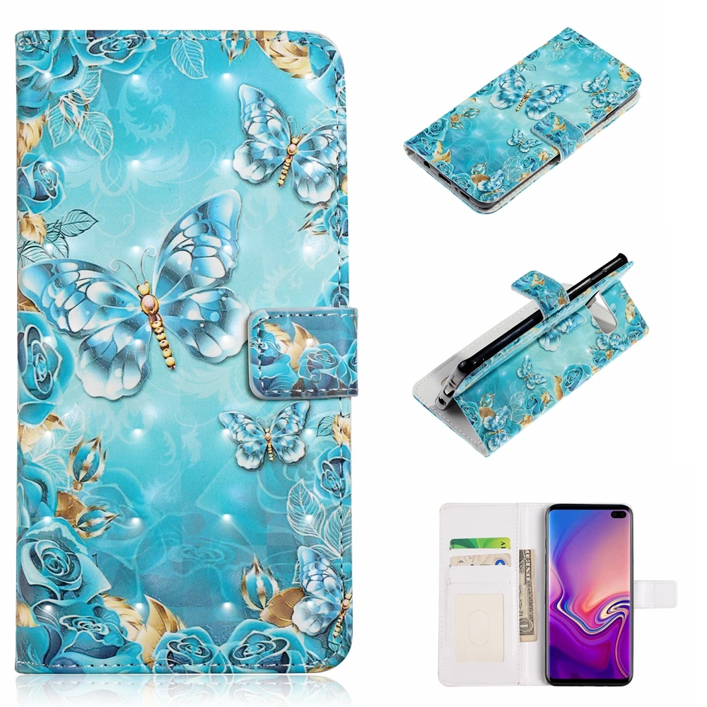 CHN чехол Модный Магнитный кожаный чехол для телефона для samsung Galaxy S6 S7 Edge S8 S9 S10 Lite Plus 5G чехол-кошелек флип-чехол PU чехол s