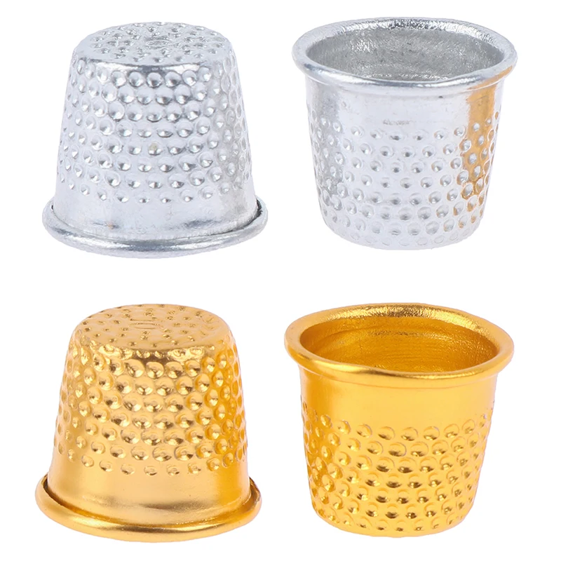 4 шт. серебристые золотые Швейные наперстки металлические инструменты для защиты